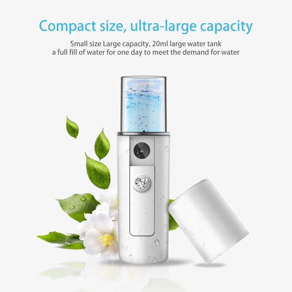 

Nano Mist Sprayer Care Mini Face Spray Beauty Instruments Portable USB Facial Body Nebulizer Steamer Moisturizing Skin