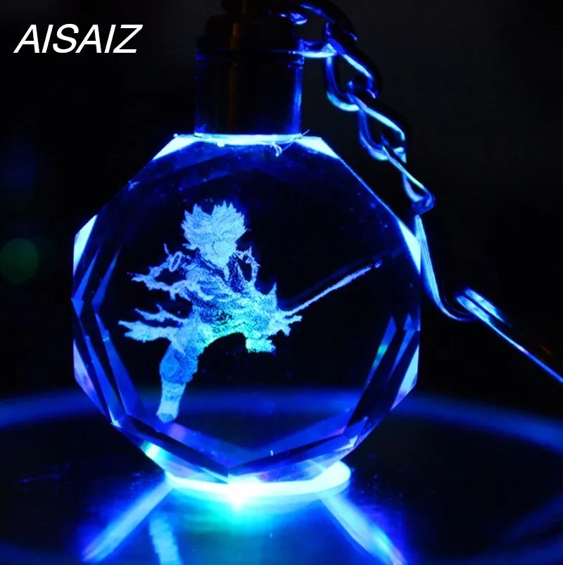 2019NEW 21 стиль Dragon Ball Z Аниме кристалл брелок герои мультфильмов GOKU Wukong фигура свет