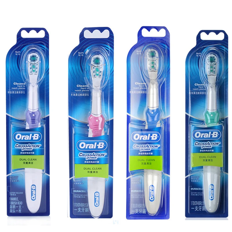 Oral B Dual Clean Electric Toothbrush Teeth Whitening Cross Action Tooth Brush Non-Rechargeable Battery Powered Brush Tooth Oral B Dual Clean Electric Toothbrush Teeth Whitening Cross Action Tooth Brush Non-Rechargeable Battery Powered Brush Tooth