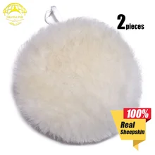 OKAYDA автомобиля полировка pad PolisherBonnet 180 мм настоящее овечьей шерсти BFXS-7 2 предмета шляпки овчины площадку для автомобиля шлифовки