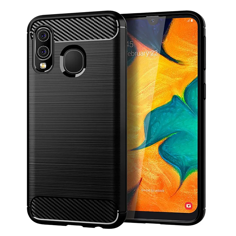 

For Samsung Galaxy A50 Case Silicone Rugged Armor Soft Cover Case For Samsung Galaxy A10 A20 A30 A40 A70 Phone Fundas Coque