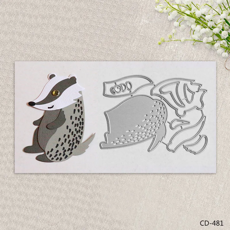 

Zhuoang Metal Cutting Dies Lovely Mole Seal for DIY Scrapbooking Photo Album Card Making DIY Decoration Supply