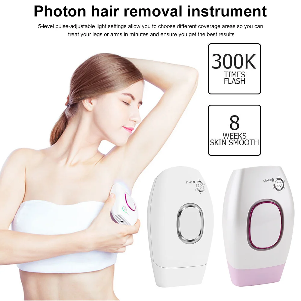 Фотон безболезненного волос Эпилятор зоны бикини триммер электрический эпилятор Красота устройства Wommen безболезненно устройство для