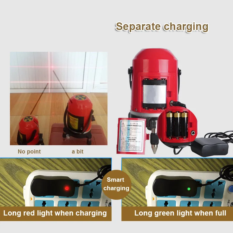 

Lasers Level Red Cross Line 1 Point 360 Degree Rotary Self-leveling Nivel Diagnostic Tools MJJ88
