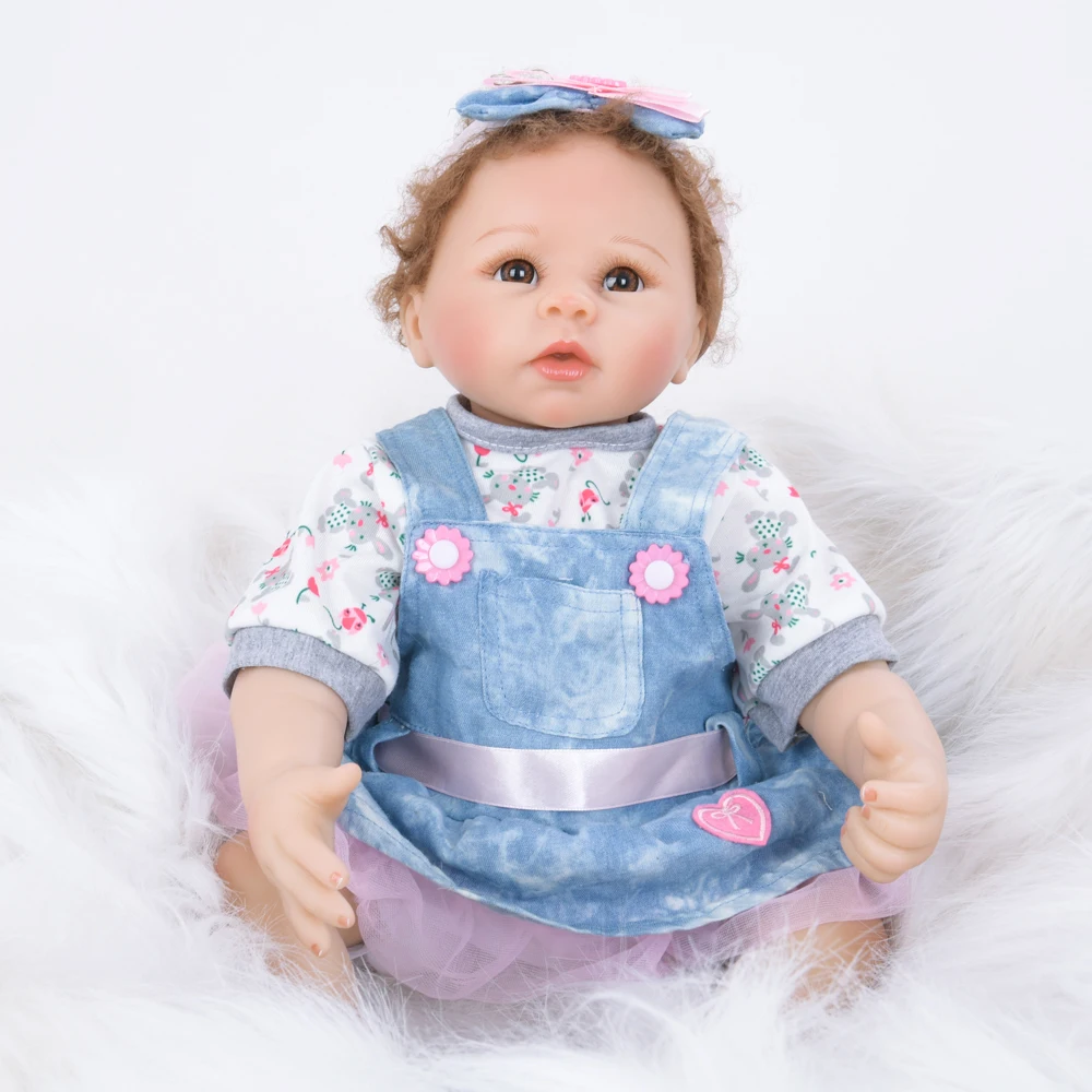 55 см Reborn Baby Doll Дети Playmate подарок для девочек 22 &quotткань тела Alive мягкие игрушки