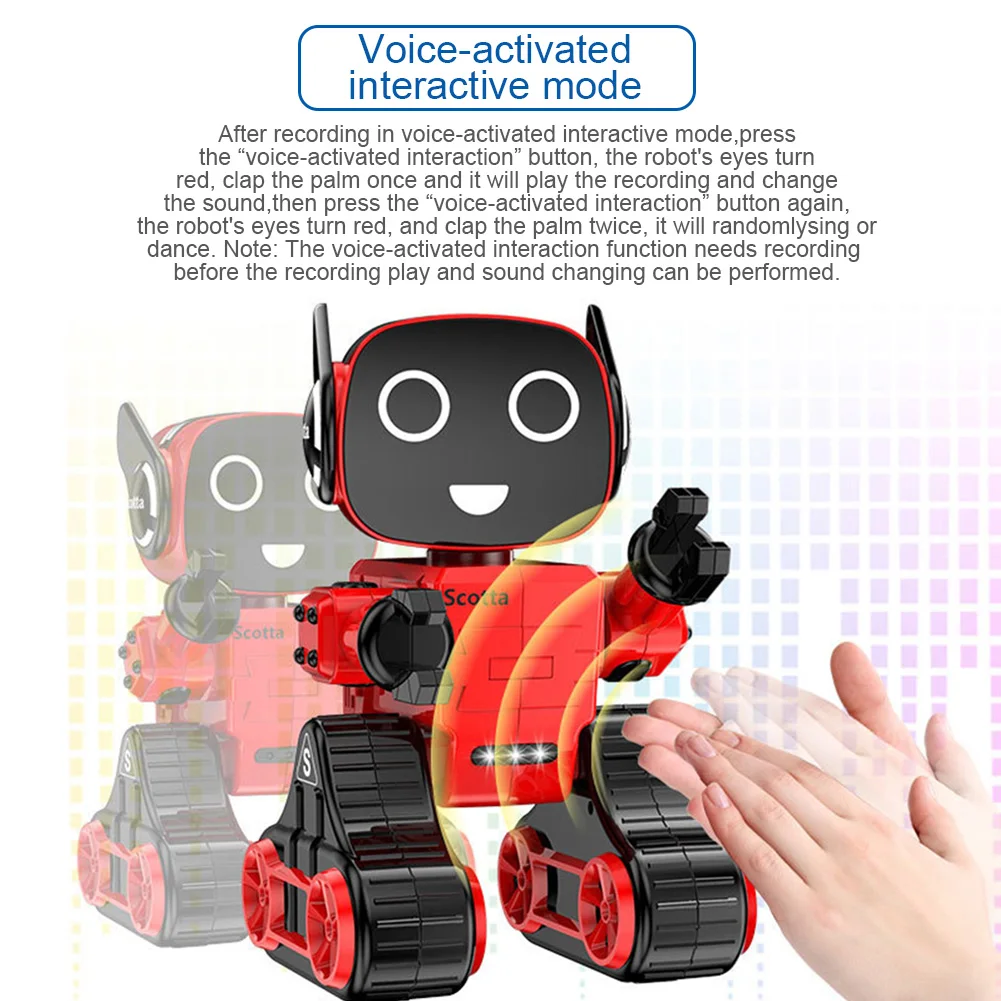 Intelligent Robot Remote Control RC Robot Advisor Coin Bank Electric RC Toy Gift For Children Voice Activated Interactive Child