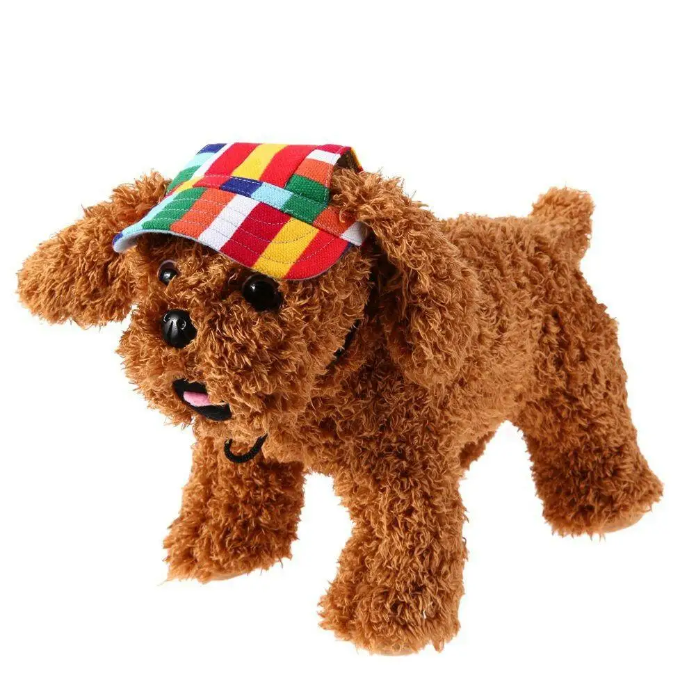 

Cute Print Pet Cap wih Ear Holes for Dog Funny Cosplay Prop Hat Dog Sunshade Baseball Hat