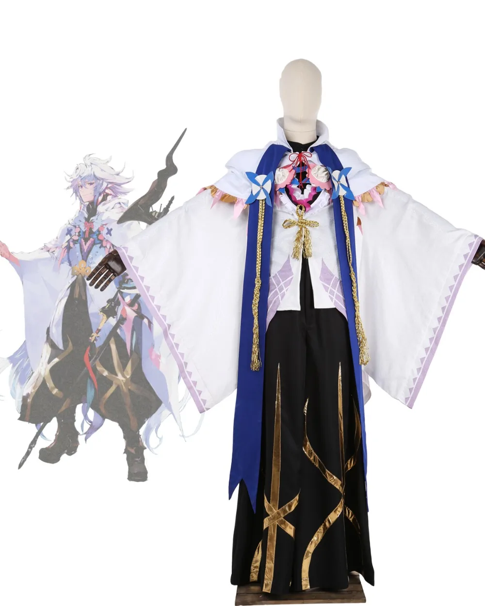 Fate Grand для рицинус Мерлин амброзиус карнавал Косплэй костюм FGO индивидуальный
