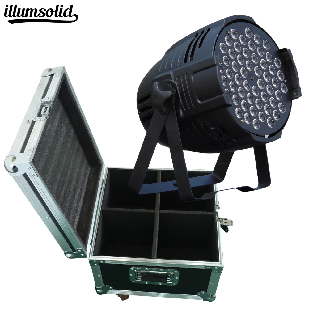 

Flight Case with 4 pieces LED Par Can 54x3W RGBW Lighting 54x3W RGB 3IN1 LED Stage Lighting for Disco KTV Party Fast Shipping