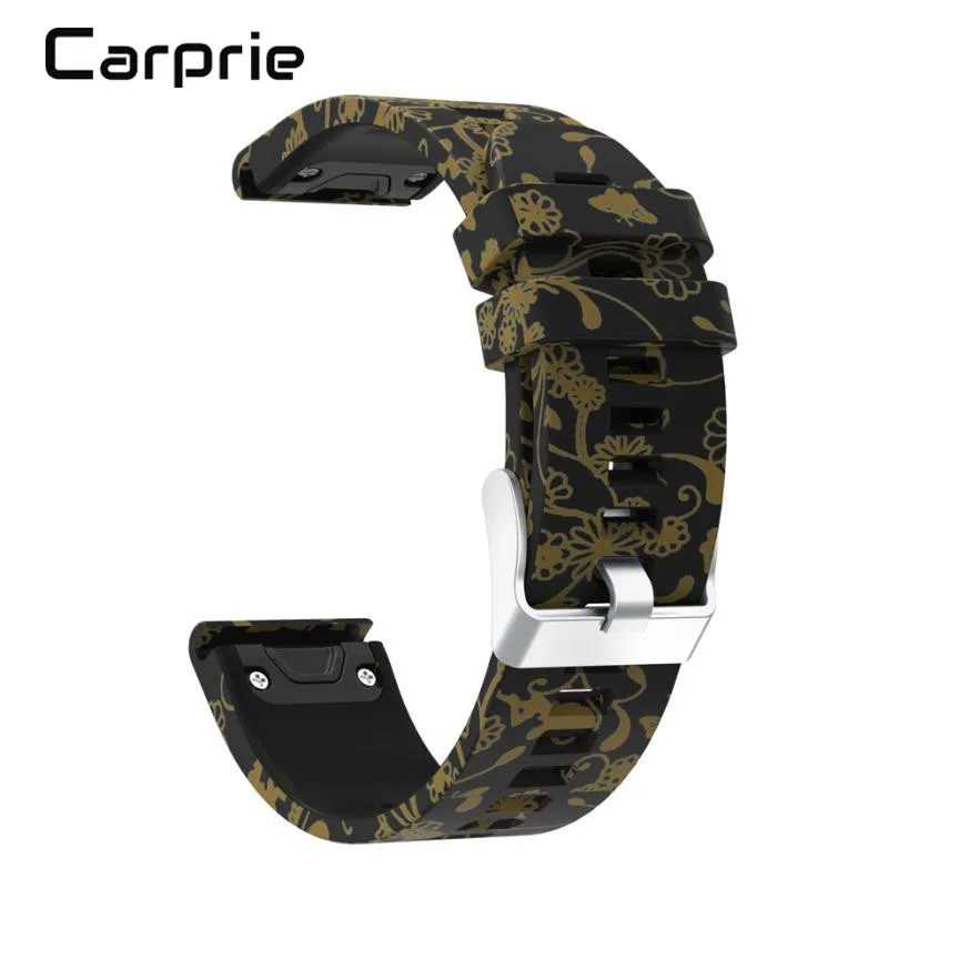 

High quality New Printing Replacement Silicagel Quick Install Soft Watch Band Strap For Garmin Fenix 5 GPS Watch sep12