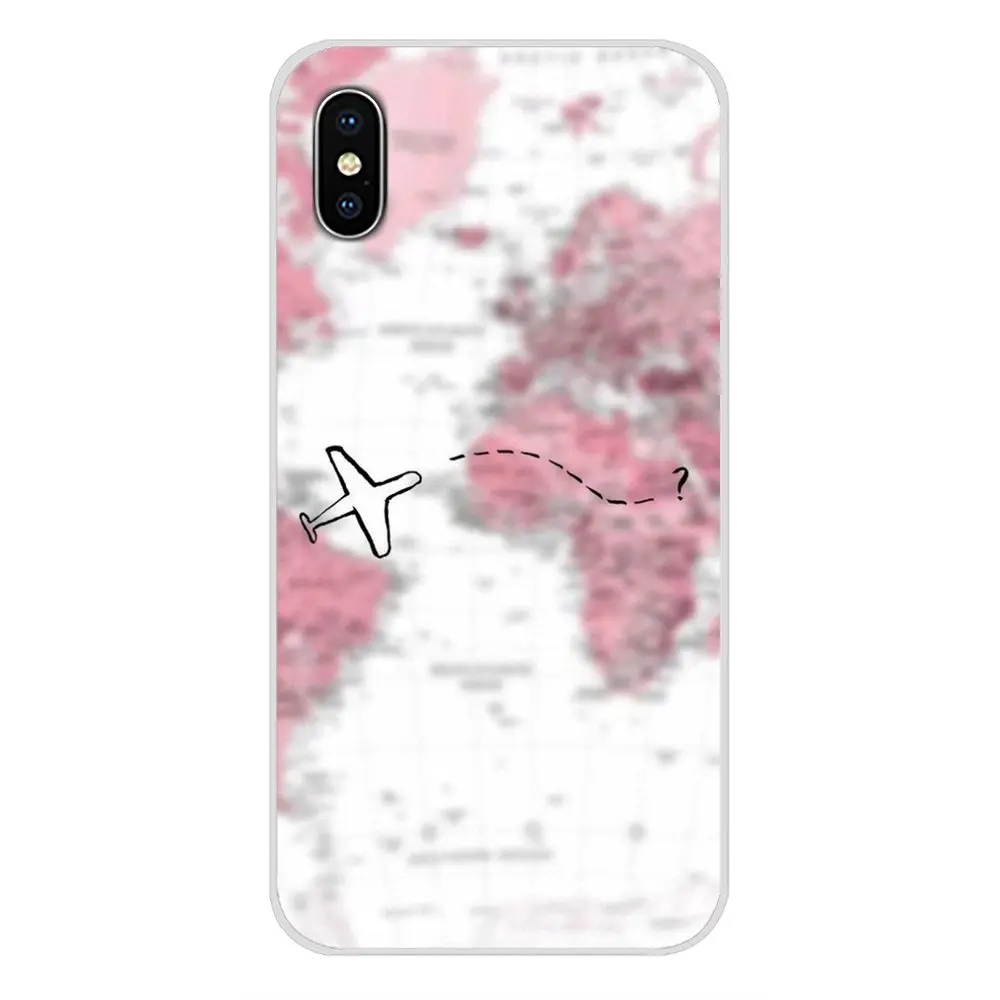 Аксессуары чехлы для телефонов Samsung Galaxy S4 S5 MINI S6 S7 edge S8 S9 S10 Plus Note 3 4 5 8 9 Карта мира