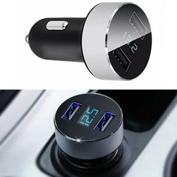 

3.1A Dual USB Car Charger With LED Display Fast Car Charger Adapter for Universal Mobile Phone