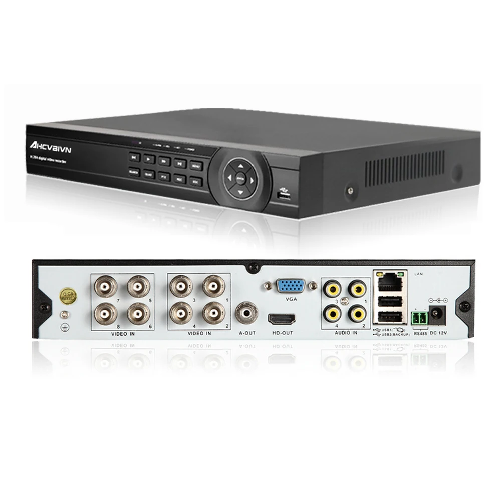  AHCVBIVN Video Surveillance System 8CH CCTV Security Kit 8PCS 1200TVL Dome Security Camera Night Vi - 32945396827