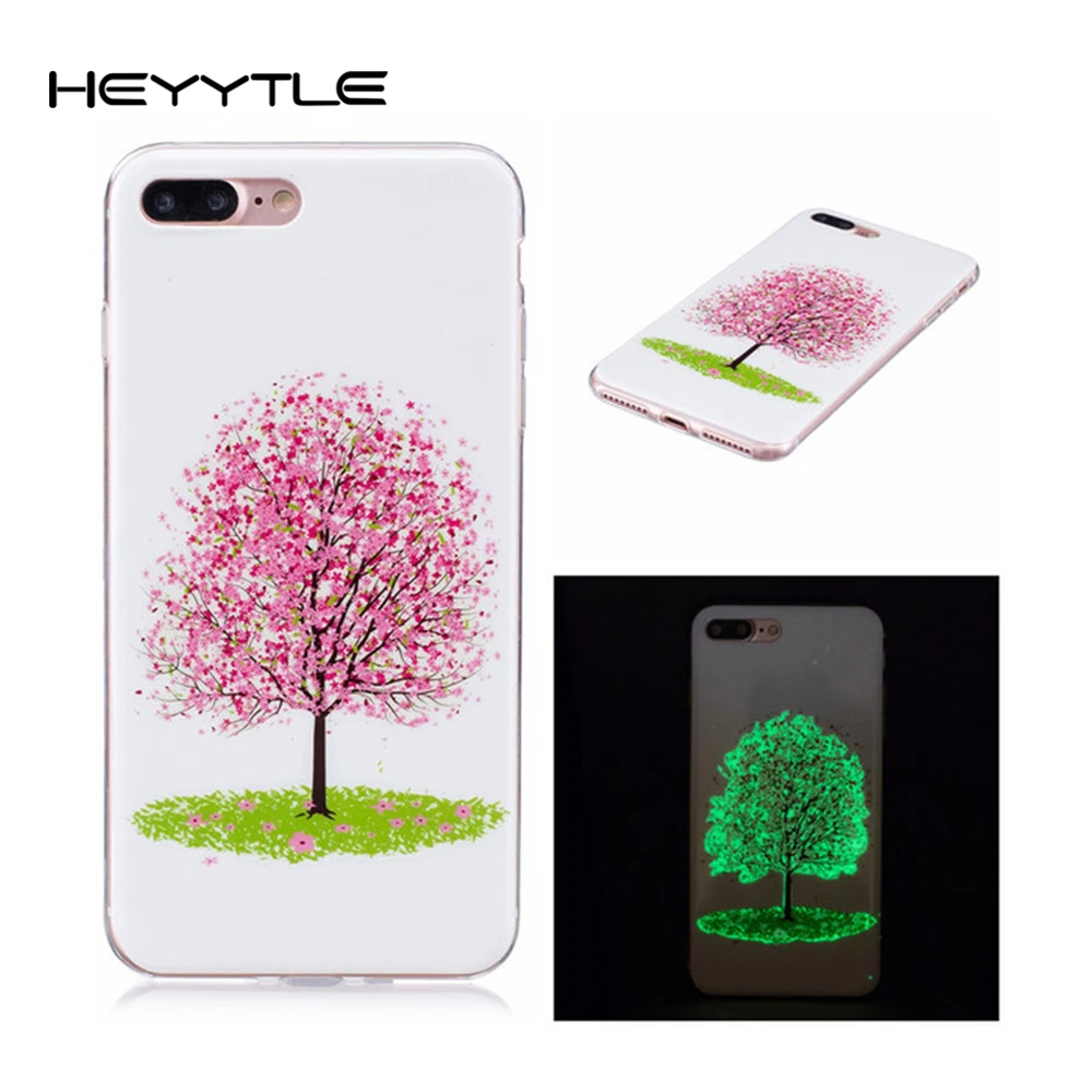 Heyytle Luminous Phone Cover For iPhone X 8 7 6S 6 Plus 5