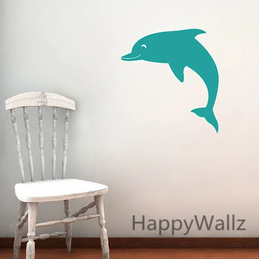Dolphin Wall Sticker DIY Baby Nursery Dolphin Animal Wall Decal Kids