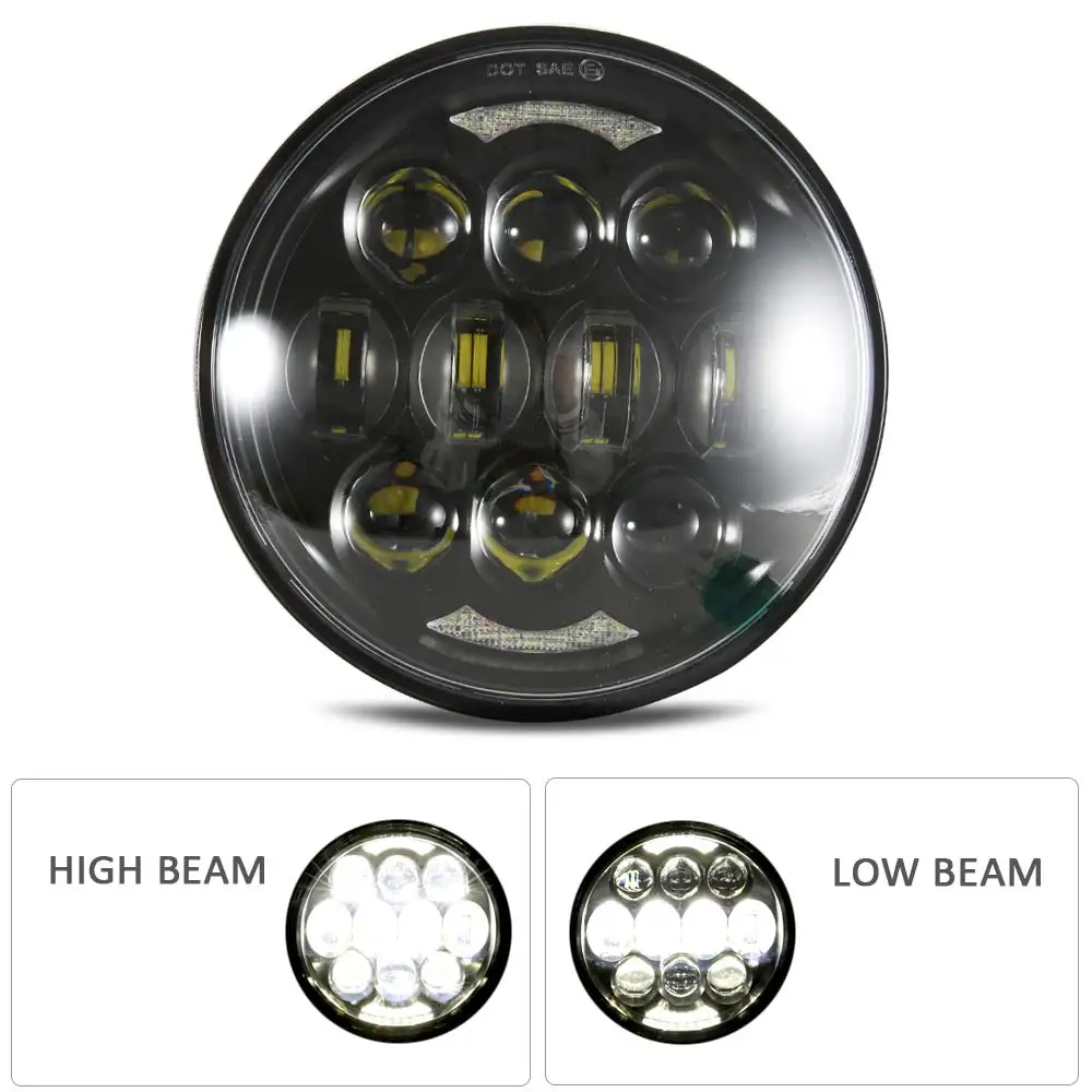 Motorcycle 5-3/4 5.75 LED Headlight for 883 sportster triple low rider wide glide Headlamp Projector |