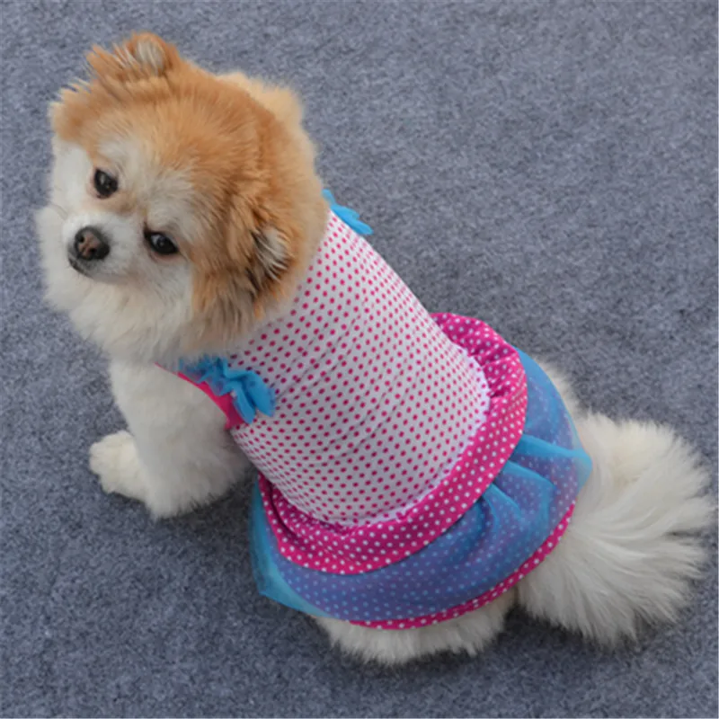 Летняя футболка для щенка, одежда для собак, одежда для собак, жилет, футболка для собак, Весенняя юбка для щенка, юбка для торта
