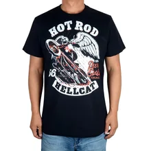 4 шт. Amekaji Винтаж горячий стержень hellcat рок брендовая рубашка с мотоциклами 3D Скелет рыцарь ММА фитнес тяжелый рок тяжелый металлический скейтборд