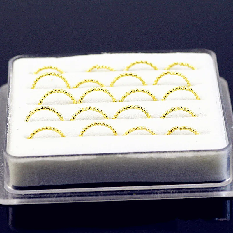 Gold Color Twist Rounded Women Nose Ring Vintage Personality Nose Nail & Rings Both Men and Bijoux Jewelry Gift 20pcs piercing jewelry,nose rings,body piercing jewelry,body jewelry,nose studs