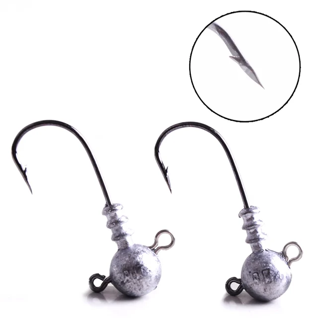Jig head hooks 10pcs/lot 5g 7g fishing hook for Soft Lure bait fly