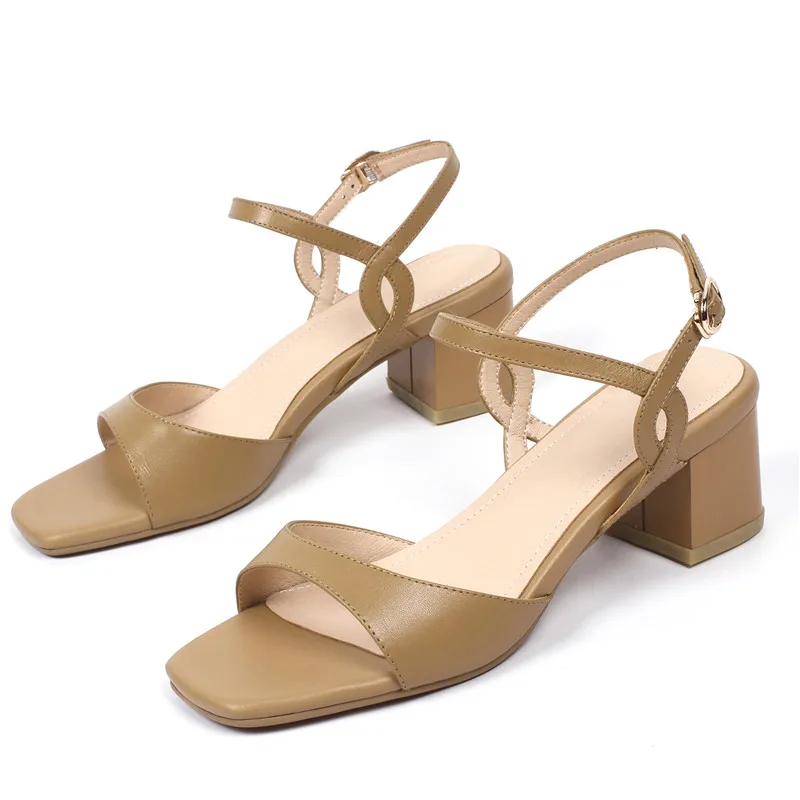 ENMAYER New Cool High Quality Women Heeled Sandals Shoes Women Size 34-39 Summer Open toe Buckle strap Woman Casual Shoes WHY04 ENMAYER New Cool High Quality Women Heeled Sandals Shoes Women Size 34-39 Summer Open toe Buckle strap Woman Casual Shoes WHY04
