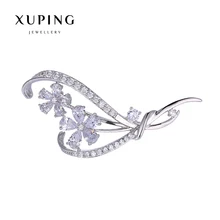 Xuping Elegant Synthetic CZ Diverse Styles Pearl Brooch for Mother’s day Gift 2017 New 00086-4#