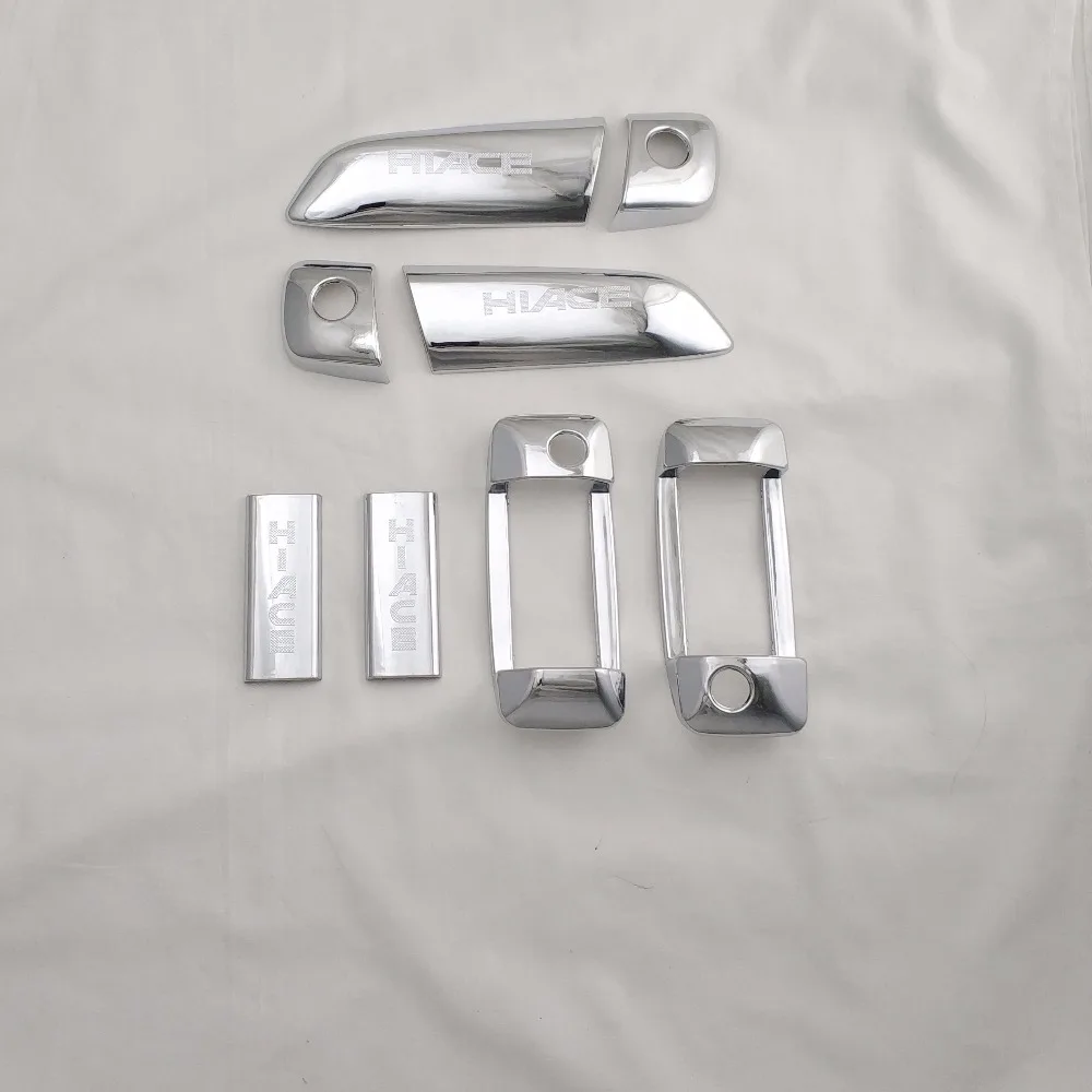 

8PCS Car styling ABS Chrome Door Handle Covers Anti-Scratch Stickers Guard Protector Trim Fit for Toyota HIACE 2008 2012 2016