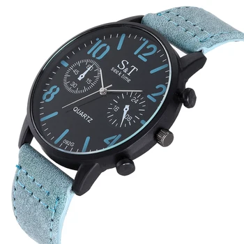 

2020 Fashion Casual Mens Watches Luxury Leather Business Quartz-Watch Men Military Sport Wristwatch Relogio Masculino