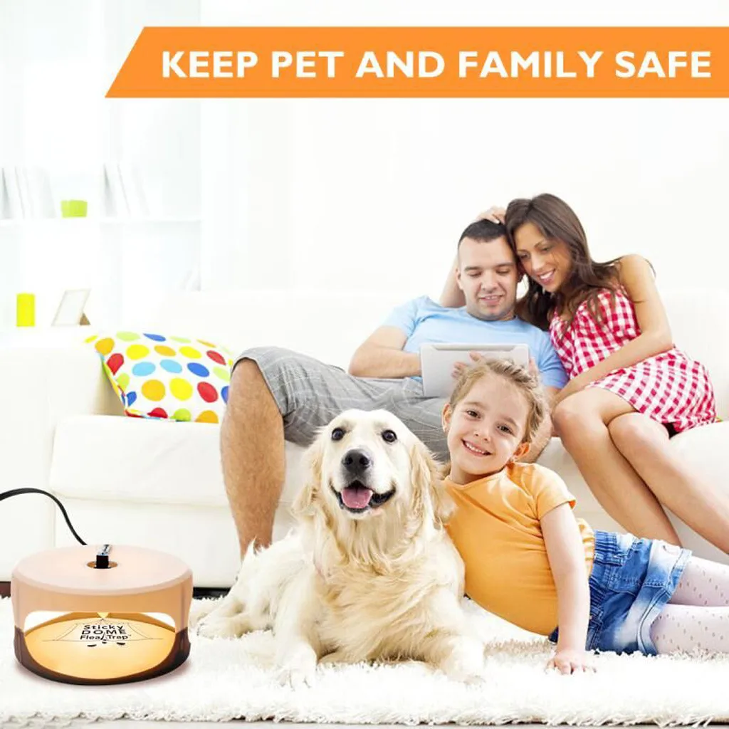

2019 online star item Household necessities Household Electric Sticky Flea Cockroach Killer Trap Lamp Pest Fly Bug Catcher