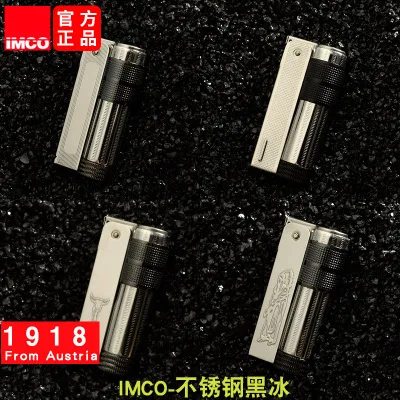 

Genuine IMCO Austrian stainless steel gasoline lighter vintage men Cigarette lighter