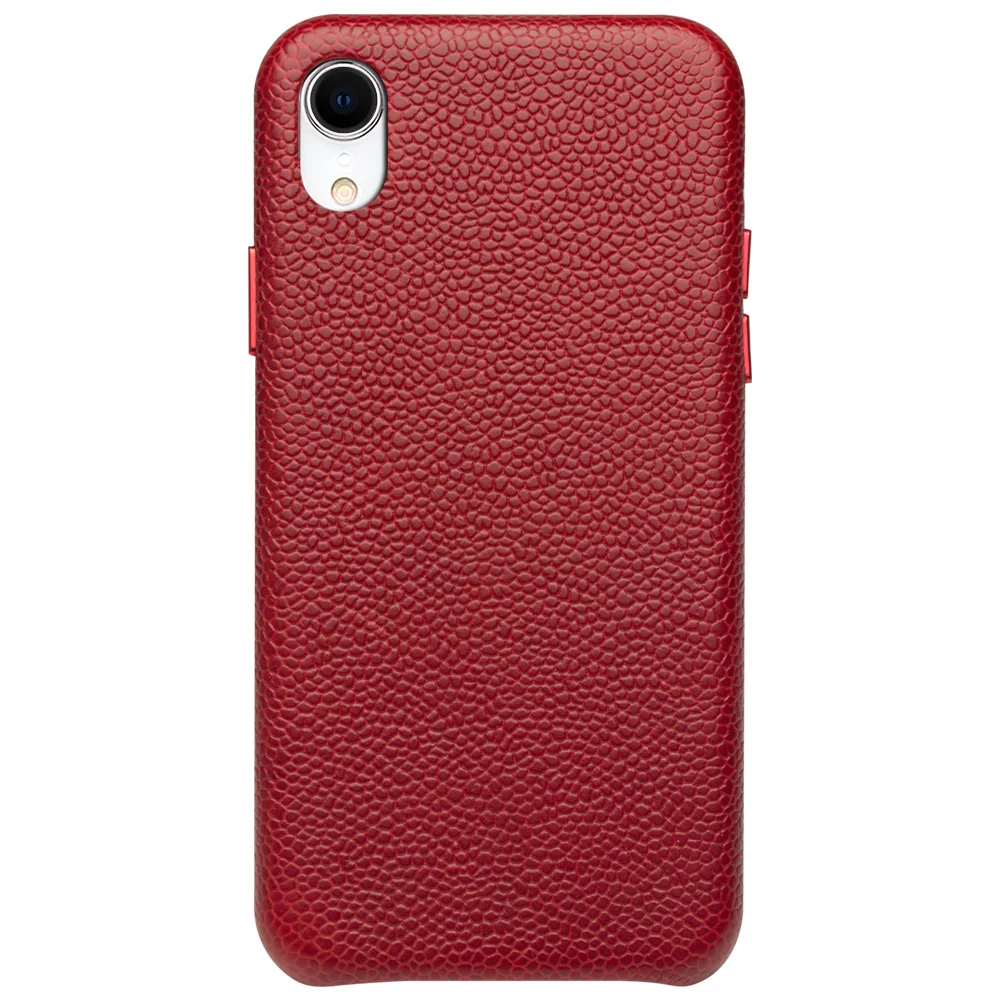 

QIALINO Ultra Thin Genuine Leather Back Cover for Appole iPhone XR Luxury Handmade Slim Phone Case for iPhone XR 6.1 inches