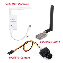 5,8G FPV приемник UVC видео нисходящий OTG VR Android телефон TS5828LS 5,8G 48CH 600mW беспроводной AV Передатчик 1000TV камера