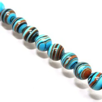 

Sky blue black stripe turquoise jade 8mm rainbow jasper multicolor gems loose beads jewelry making 15 inch F161GS