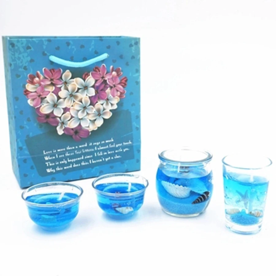 Romantic Scented Candles In Glass Proposed Sea Shells Candle Wedding