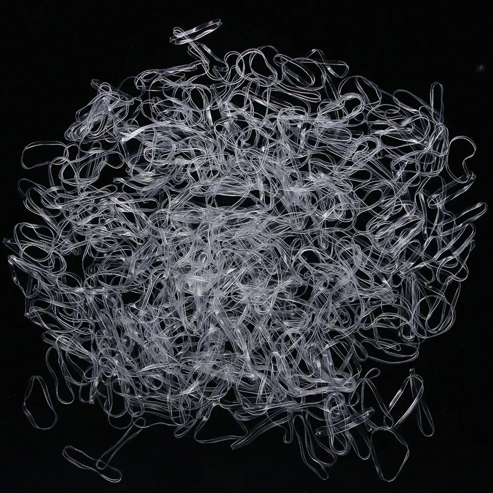 

About 200pcs/bag Disposable Children Baby TPU Hair Holder Rubber Bands Elastic Hair Band Girl Tie Gum Hair Accessories