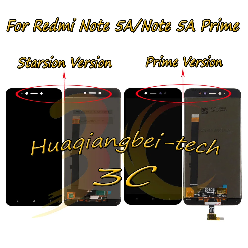 Скидка Новинка для Xiaomi Redmi Note 5A MDG6 Redmi Note 5A Prime MDG6S Полный ЖК дисплей + сенсорный экран дигитайзер в сборе 100% протестирован