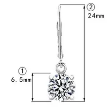 Сексуальные 1Ct/шт искусственные бриллианты SONA серьги для женщин Роскошные качественные 925 пробы серебряные белые золотые серьги для женщин