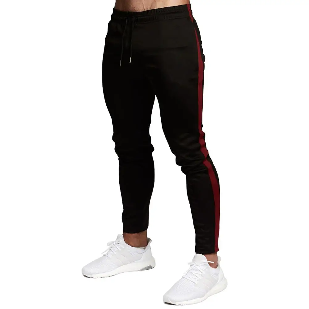 Мужская для спортзала Slim Fit зауженные книзу брюки спортивный костюм скинни Спортивные Штаны спортивные штаны