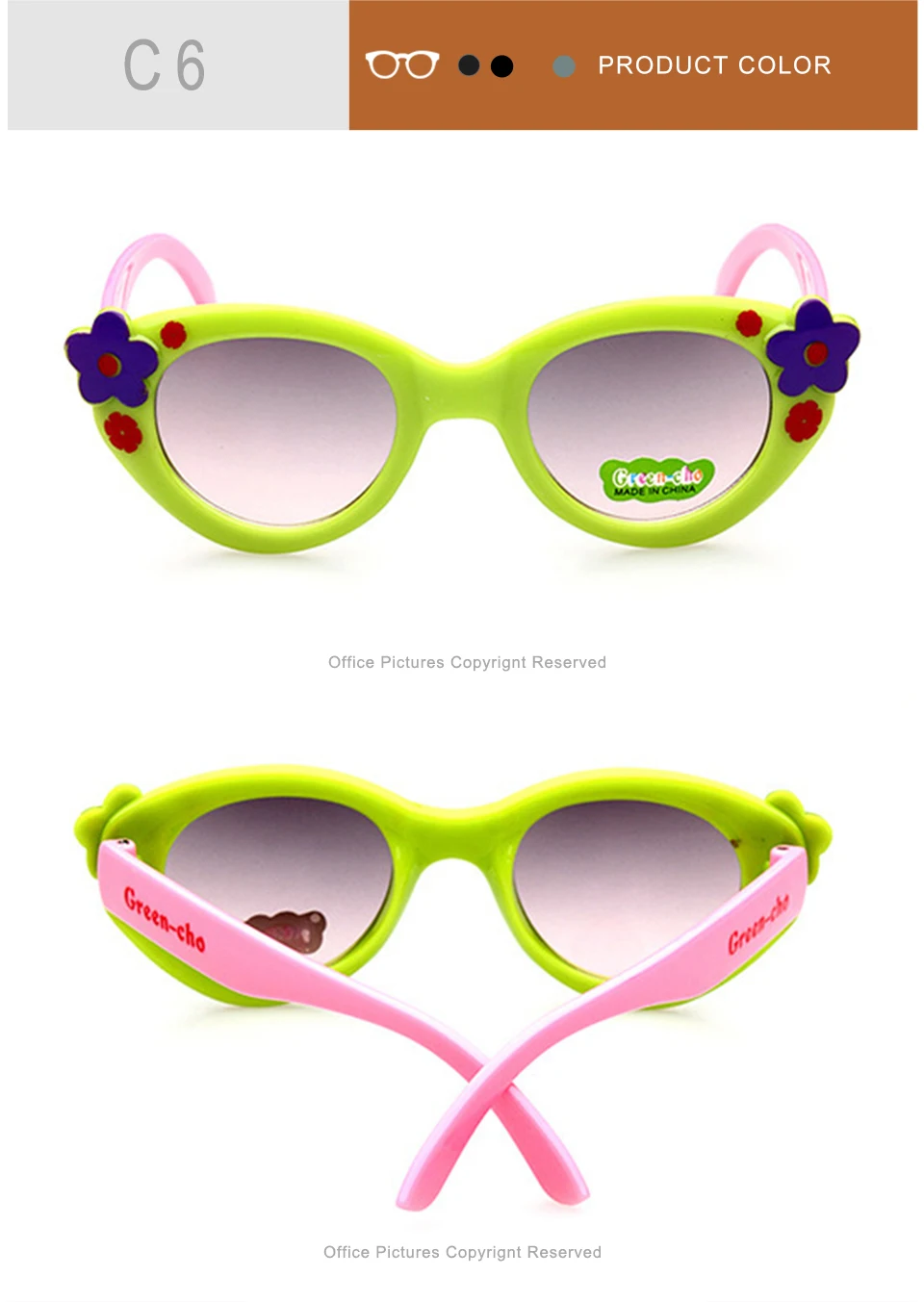 jumlai 2018 NEW Children Goggle Girls Sunglasses Hot Fashion Boys Girls Baby Child Classic Retro Cute Sun Glasses UV400 (8)