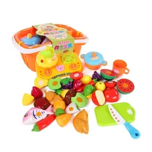 21 шт./компл. кухня забавная резка фруктов и овощей еда игровой набор для приготовления пищи для детей брендовые игрушки ABS пластик Безопасный