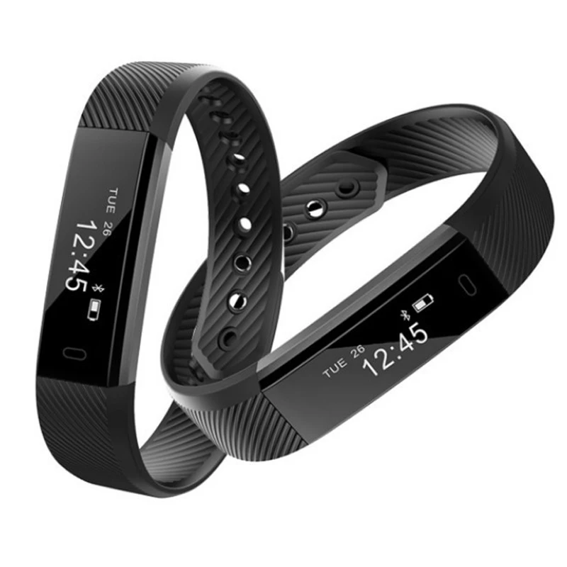 

2019 Hot Smart Bracelet Watch Heart Rate Monitor Smart Band ID115 Wristband Smartwatch Activity Fitness Tracker For IOS Android