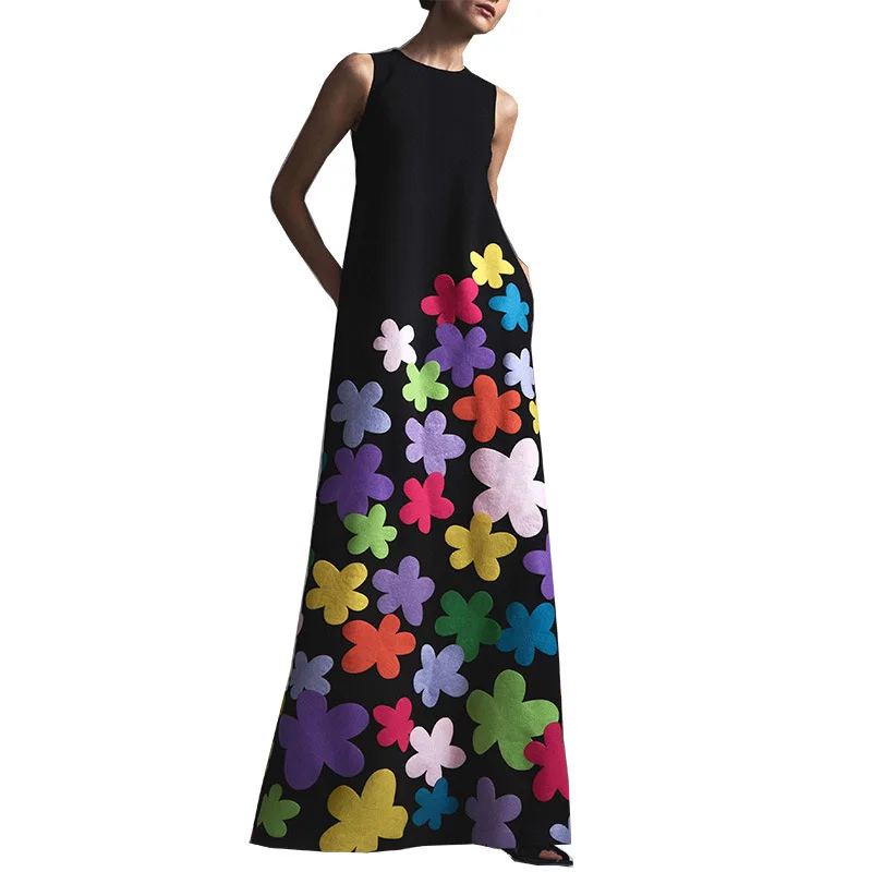 

Women Summer Beach Dresses Long Trendy Dress Maxi Boho Chic Clothing Large Sizes Tunics Plus Size Bohemian New 2019 Print Frocks