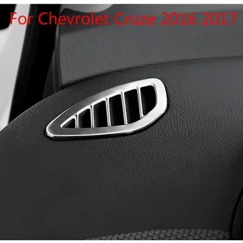 

For Chevrolet Cruze 2016 2017 Car-styling stainless steel air conditioning outlet air vent trim Car-covers