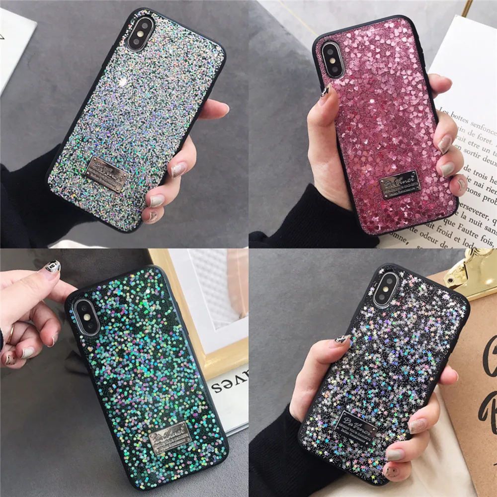 

Luxury TPU Silicone Case For Huawei P20 Pro P30 Pro Mate 20 Pro Glitter Flash Powder Phone Case For Huawei Nova 3 3i 4 Back Case