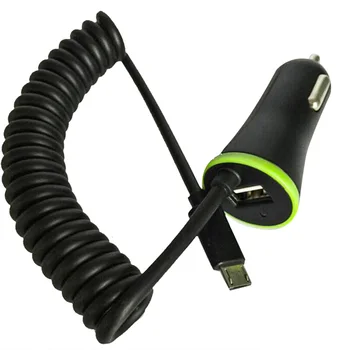 

Marsnaska Car Charger Total 3.4A with Spring Shape Micro USB Cable Lighting Cable for For Samsung S8 Plus iPhone Xiaomi Huawei