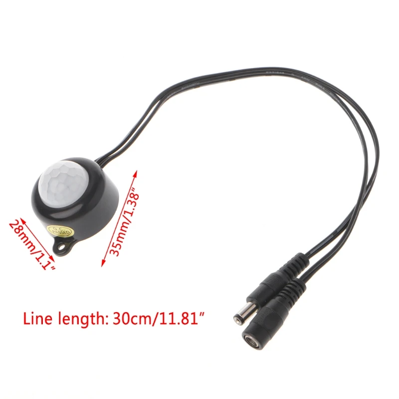 

DC 5-24V/5A With Plug For LED Strip Human Body Infrared PIR Motion Sensor Switch Energy-Saving