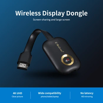 

Wireless Dongle WiFi Display Dongle 4K UHD Receiver Miracast Adapter Wireless Screen Converter Adapter DLNA Airplay