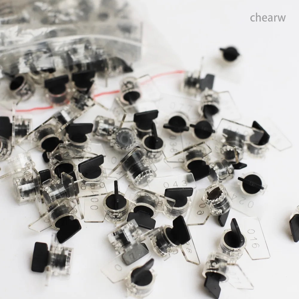 Torsion Seal Mini Plastic Seals Laser Printing Company Signs and Number 100pcs meter seal