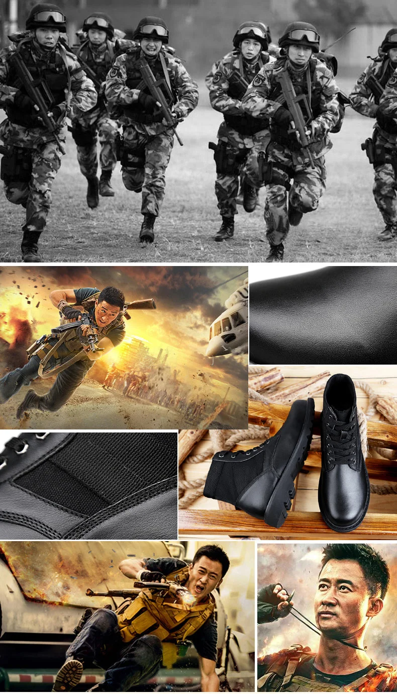 OZERSK/ г.; высококачественные теплые осенние мужские водонепроницаемые армейские бутсы из натуральной кожи; нескользящие ботинки; уличные повседневные ботинки; мужская обувь
