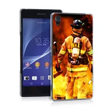 Firefighter Rescue Pretty Funny UV Black Bag Case For Sony Z2